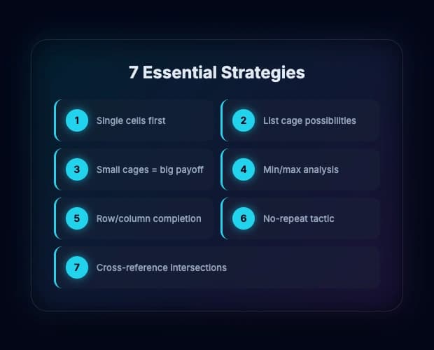 7 essential strategies reference card