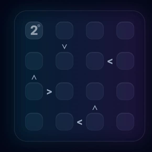 4x4 Futoshiki starting puzzle with inequalities