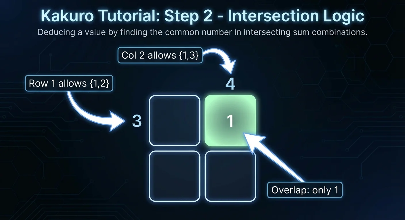 Step 2: Intersection logic reveals the first digit