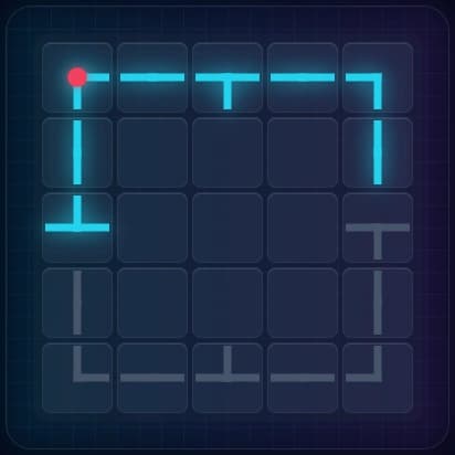5x5 grid showing Phase 1 (corners) and Phase 2 (edges) complete