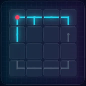 4x4 grid showing T-junction on edge with neighbor forcing its orientation