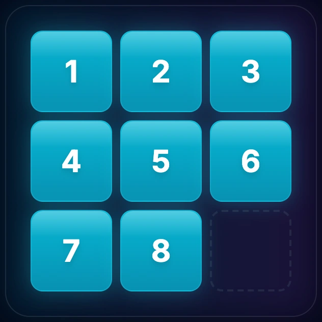 Completed 3x3 puzzle