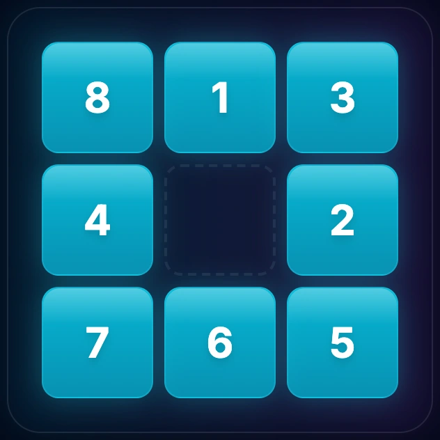 Scrambled 3x3 puzzle to solve