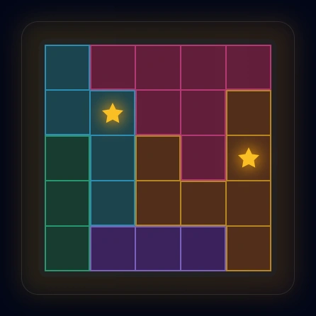 Step 5: B's star placed at position (1,1)