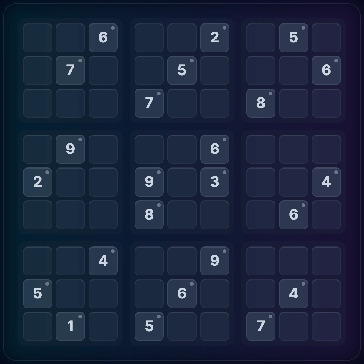9x9 beginner practice puzzle
