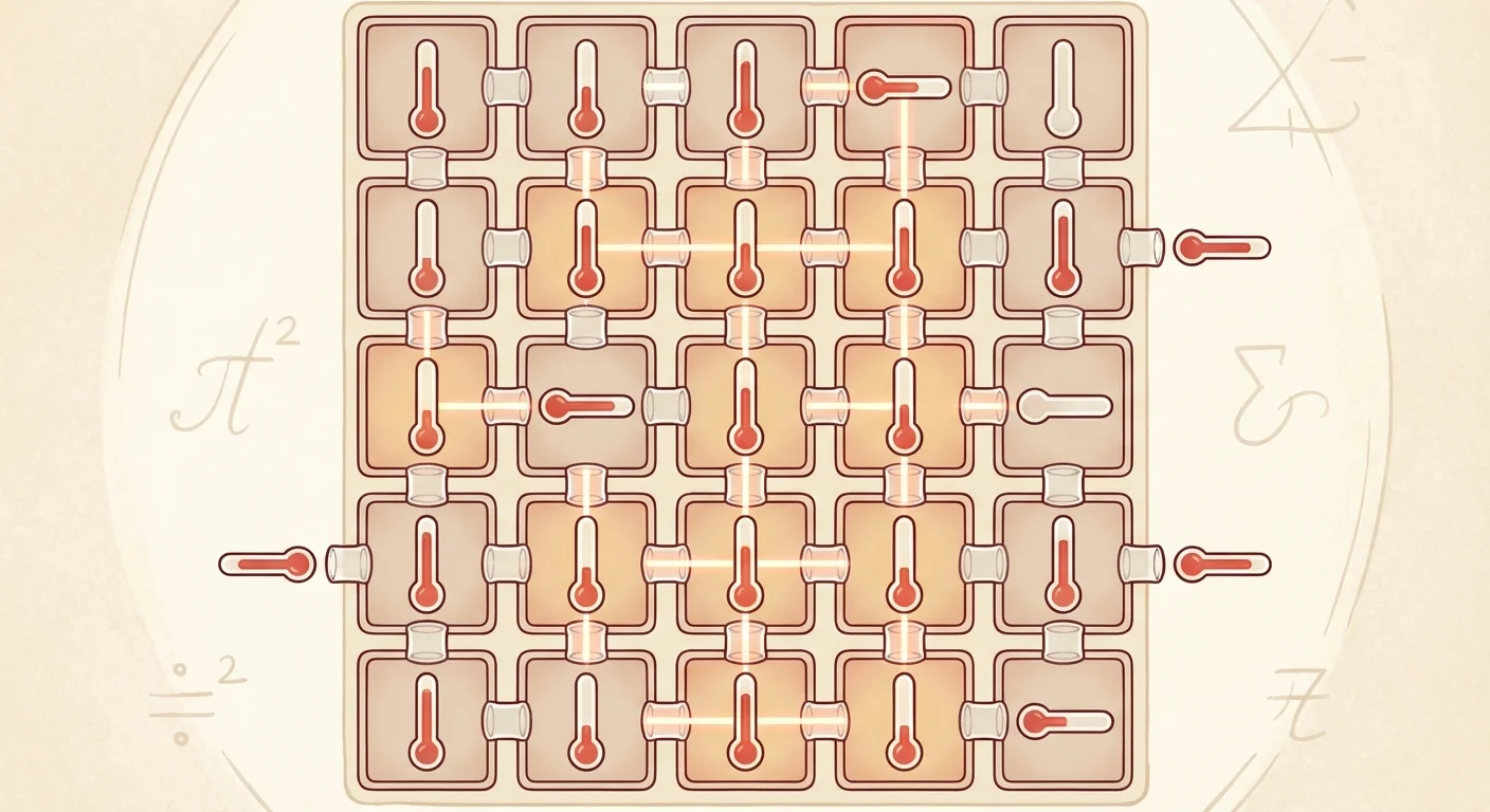 Thermometers puzzle with mercury rising at different levels