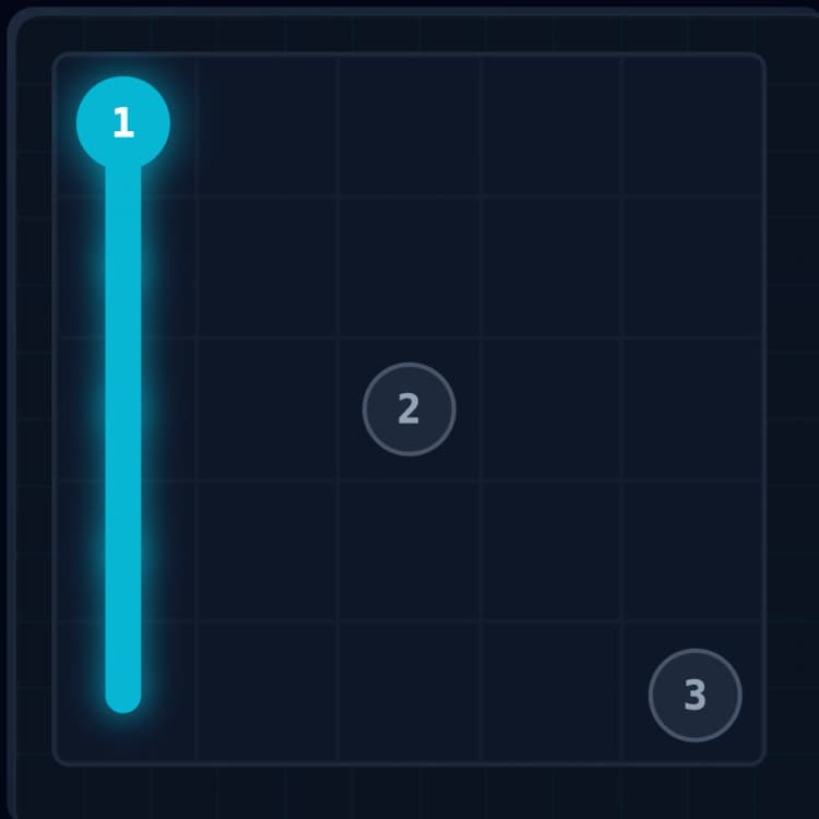 Example showing corner constraint - path going down left edge